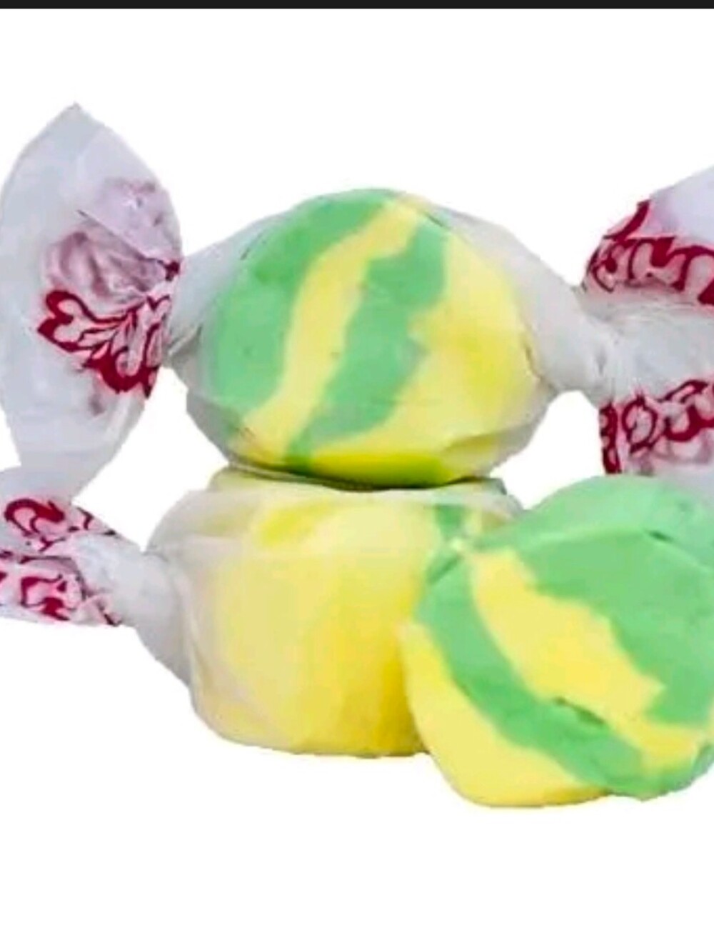 Salt Water Taffy 10 Pieces Pineapple - White & Yellow